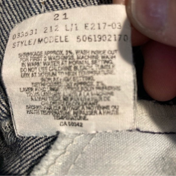 LEVI’S Sz 36 x 30 Orange Tab High Rise Classic Mid Wash Tapered  Leg Jeans - Picture 9 of 12